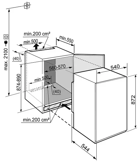 Встраиваемый холодильник Liebherr IK 1610 Comfort