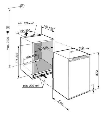Встраиваемый холодильник Liebherr SIBP 1650 Premium BioFresh