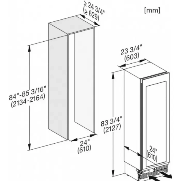 Встраиваемый винный холодильник Miele KWT2671VIS