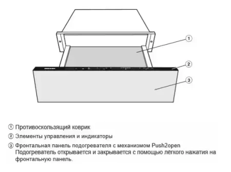 Встраиваемый подогреватель Miele ESW 7010 125 Gala Ed