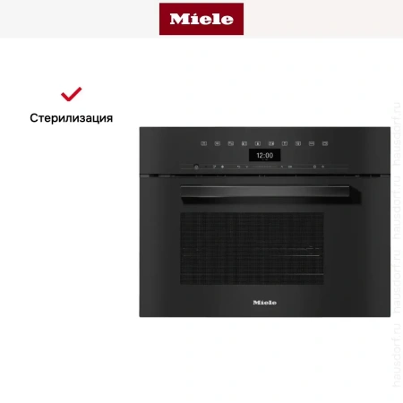 Встраиваемая пароварка с СВЧ Miele DGM7440 OBSW