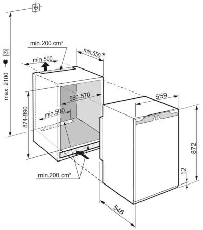 Встраиваемая морозильная камера Liebherr IFe 3904 Pure