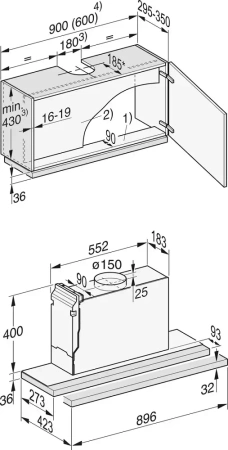 Встраиваемая вытяжка Miele DAS 2920