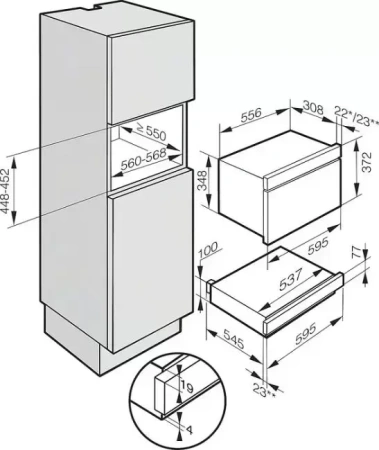 Встраиваемый подогреватель Miele EGW 3060-10