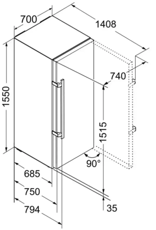 Морозильник Liebherr GN 4135 Comfort NoFrost