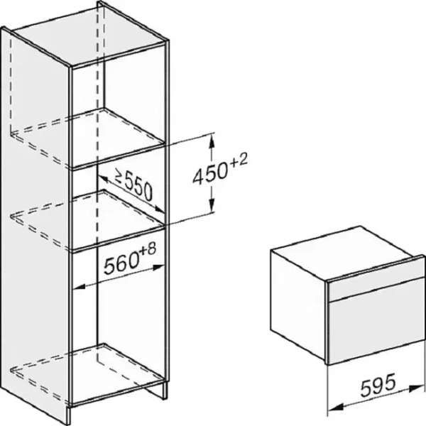 Встраиваемая комби-пароварка Miele DGC 7640 EDST/CLST новая, с витрины (без коробки)
