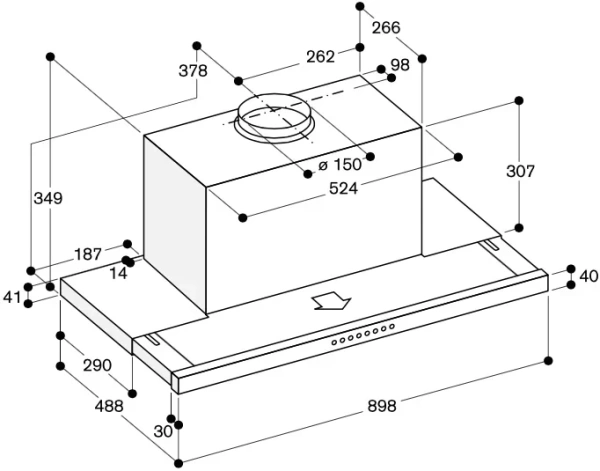 Встраиваемая вытяжка Gaggenau AF 210-190