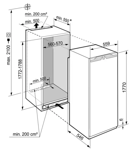 Встраиваемый холодильник Liebherr IRBd 5151 Prime
