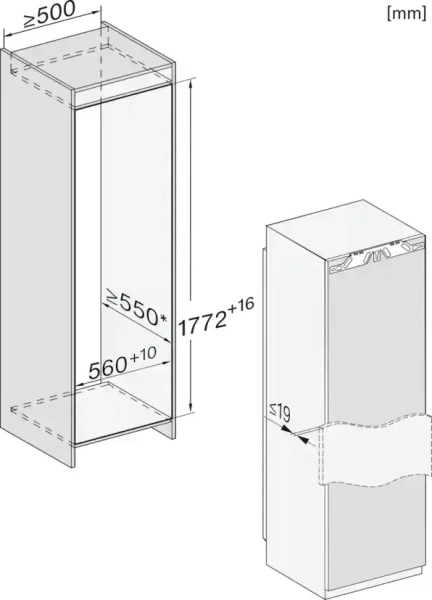 Встраиваемый морозильник Miele FNS 7774 D