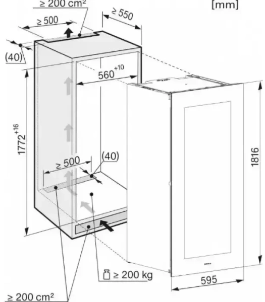 Встраиваемый винный холодильник Miele KWT 6722 iGS OBSW