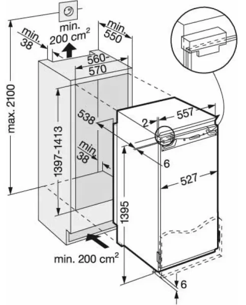 Холодильник Liebherr IKB 2820 Premium BioFresh