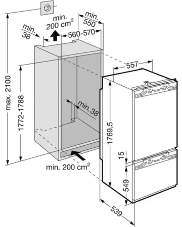 Холодильник Liebherr ICB 31660 PremiumPlus BioFresh