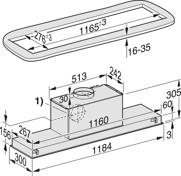 Встраиваемая вытяжка Miele DA 2628 BRWS