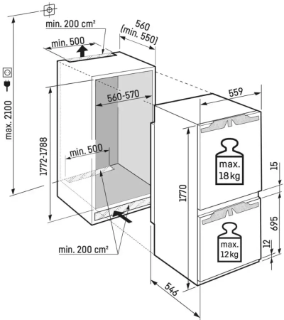 Встраиваемый холодильник Liebherr ICNd 5103