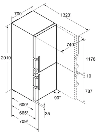 Холодильник Liebherr CBNef 5735