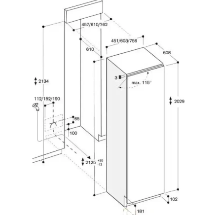Встраиваемый морозильник Gaggenau RF 411-301