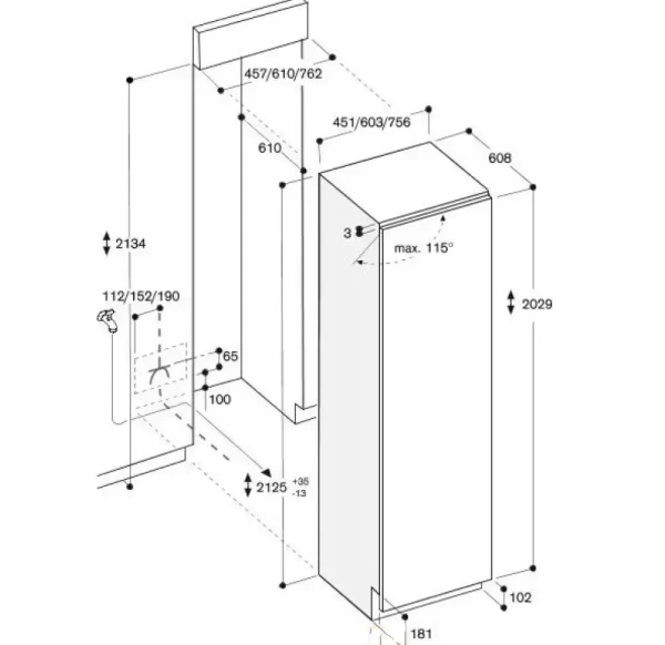 Встраиваемый морозильник Gaggenau RF 411-301