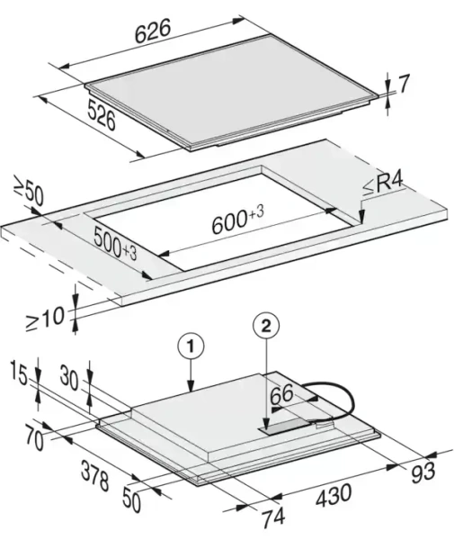 Варочная панель Miele KM 7564 FR