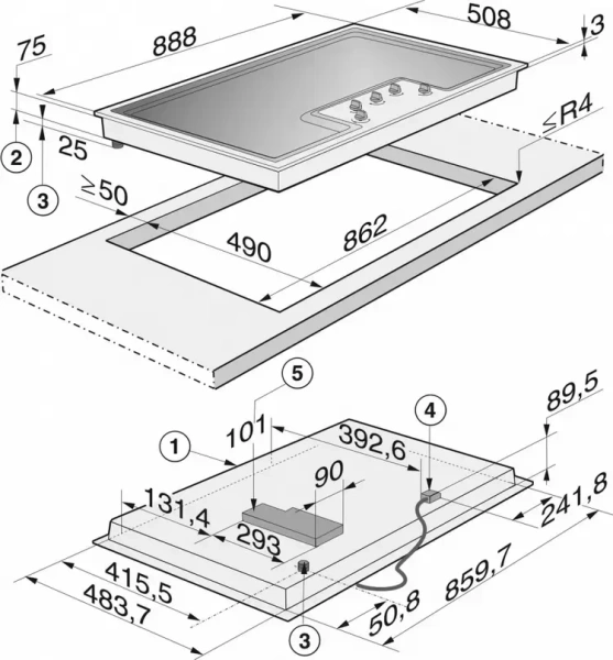 Варочная панель Miele KM2356-1