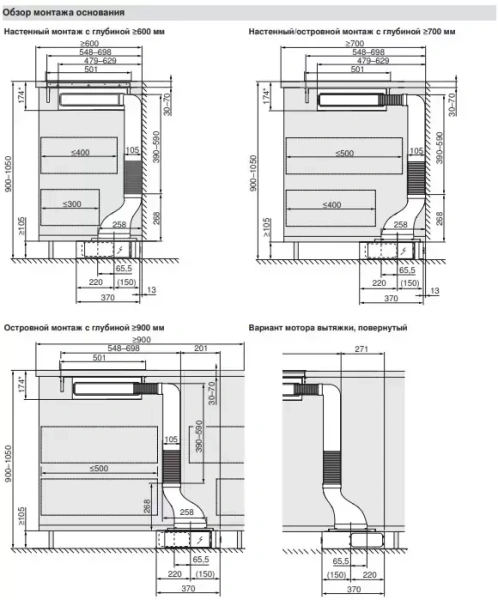 Встраиваемая в столешницу вытяжка V-ZUG DSMS