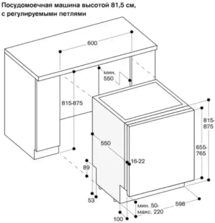 Встраиваемая посудомоечная машина Gaggenau DF270100F