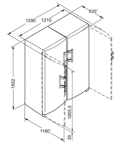 Холодильник Liebherr SBSbs 7263 Premium NoFrost