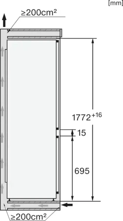 Встраиваемый холодильник Miele KFN 7795 D