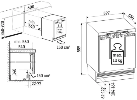 Встраиваемый холодильник Liebherr URc 3700