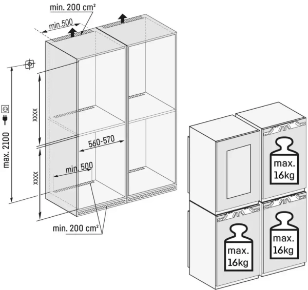 Встраиваемый холодильник Liebherr IXRFWB 3963 Prime BioFresh NoFrost