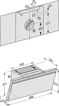 Вытяжка Miele DAH 4970 Sienna OBSW