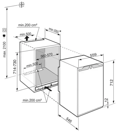 Встраиваемая морозильная камера Liebherr IFNe 3553 Prime