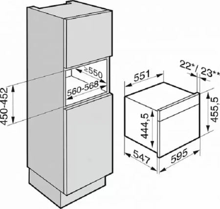 Встраиваемая пароварка с СВЧ Miele DGM7840 OBSW