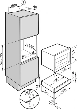 Встраиваемый подогреватель Miele ESW 7010 BRWS