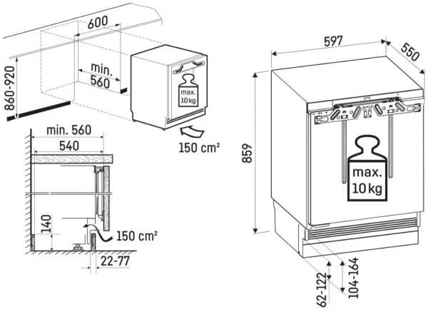 Встраиваемый морозильник Liebherr SUFc 3703