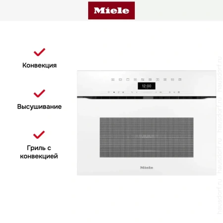 Компактный духовой шкаф с СВЧ Miele H7440BMX BRWS