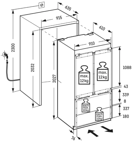 Встраиваемый холодильник Liebherr ECBNe 8872