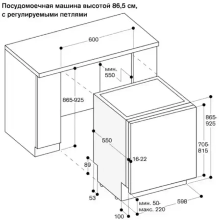 Встраиваемая посудомоечная машина Gaggenau DF481100F