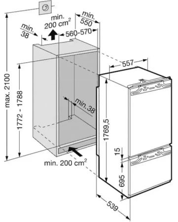 Холодильник Liebherr ICBN 30560 Premium BioFresh NoFrost