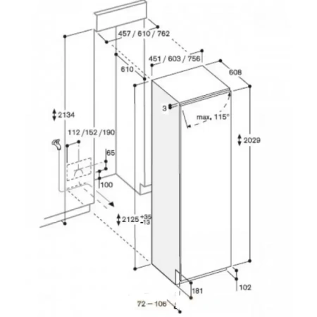Встраиваемый морозильник Gaggenau RF 471-301