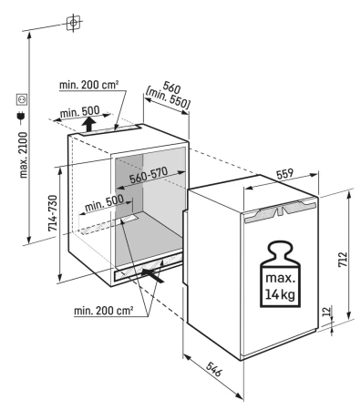 Встраиваемый морозильник Liebherr IFNbi 3553 Prime