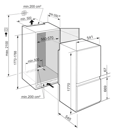 Встраиваемый холодильник Liebherr ICSe 5103 Pure