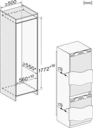 Встраиваемый холодильник Miele KFN 7764 D