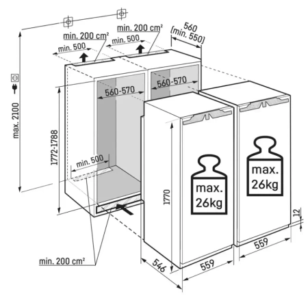 Встраиваемый холодильник Liebherr IXRF 5100 Pure NoFrost