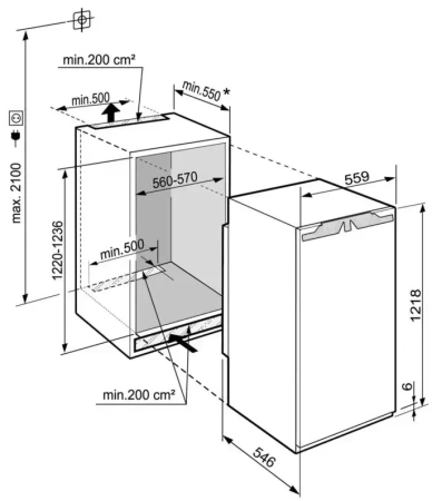 Встраиваемый холодильник Liebherr IRd 4150 Prime