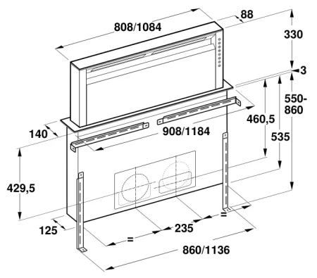 Встраиваемая вытяжка Gaggenau AL 400-191