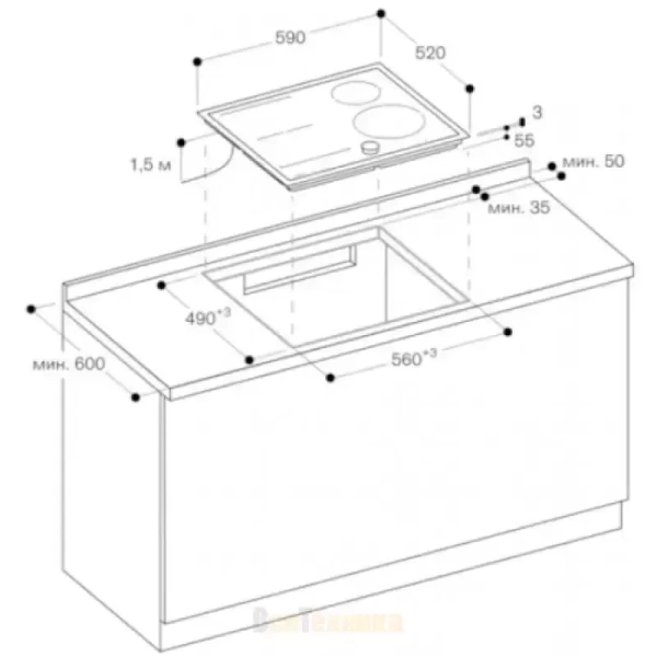 Индукционная варочная панель Gaggenau CI262114