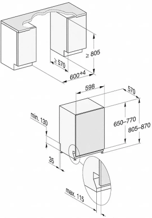 Встраиваемая посудомоечная машина Miele G 7960 SCVi AutoDos