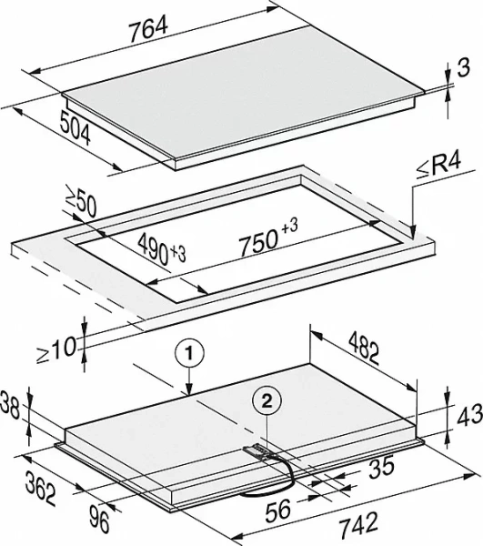 Варочная панель Miele KM 6542 FR