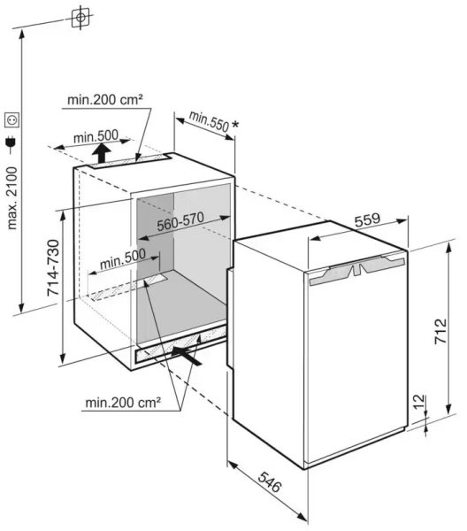 Встраиваемая морозильная камера Liebherr IFNe 3503 Pure NoFrost