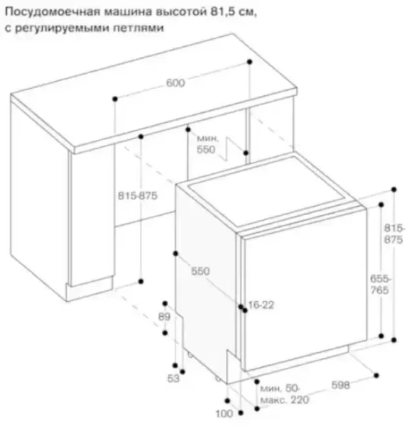 Встраиваемая посудомоечная машина Gaggenau DF480163F